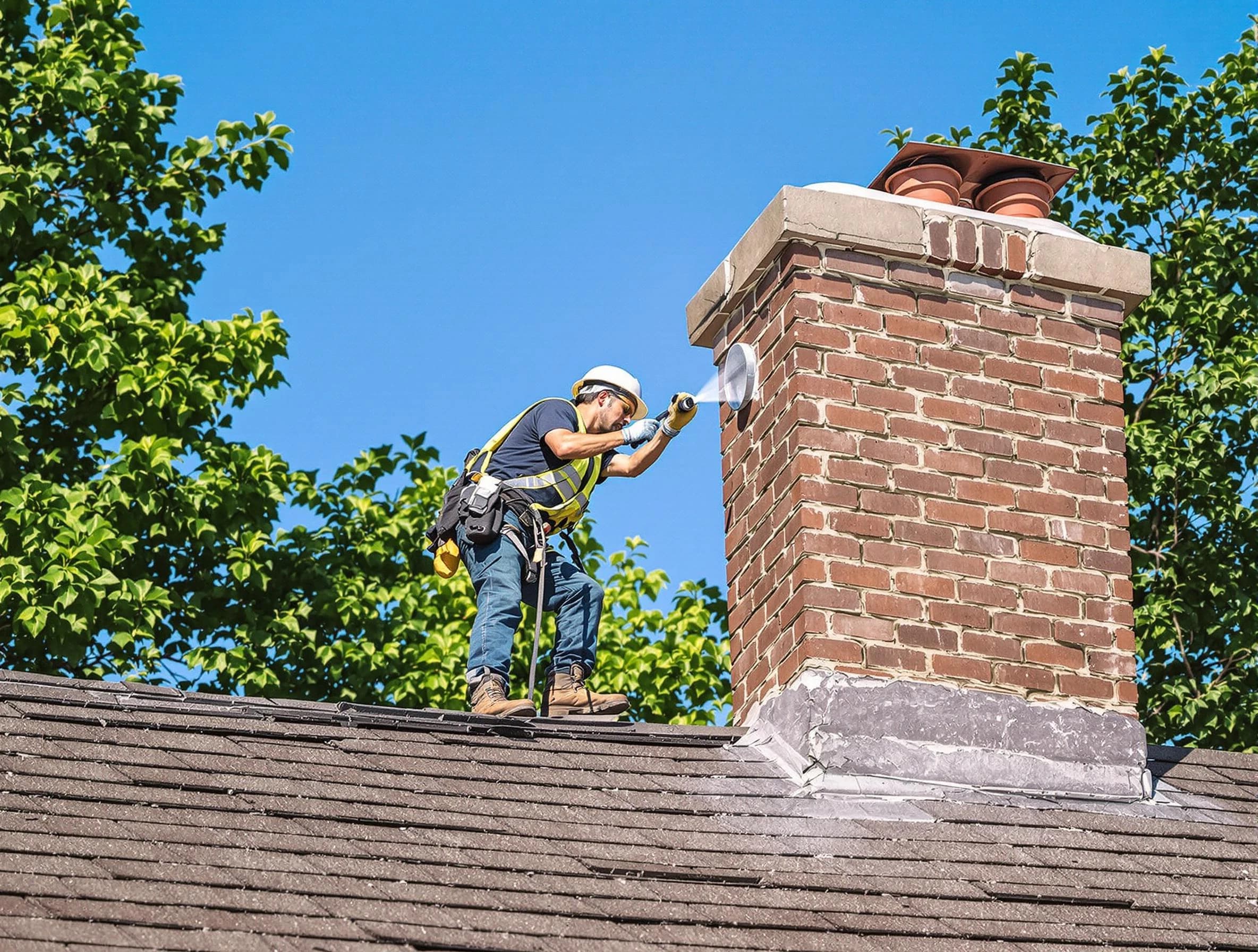 South Park Chimney Sweep performing an inspection with advanced tools in South Park, PA