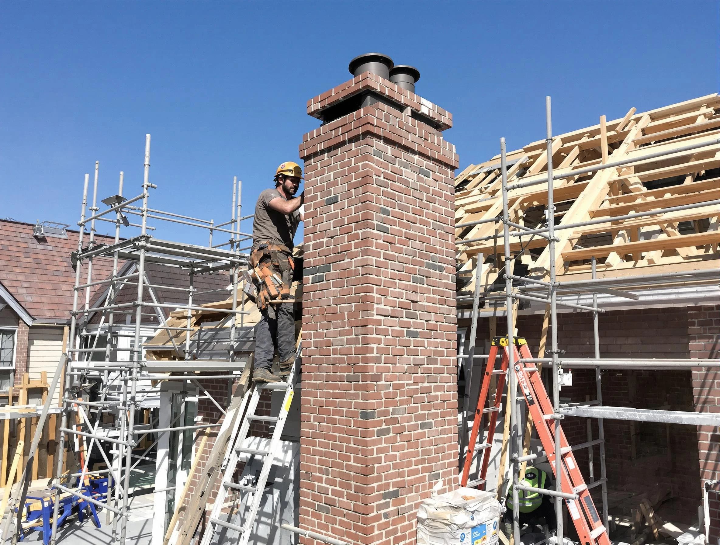 New chimney installation completed by South Park Chimney Sweep in South Park, PA