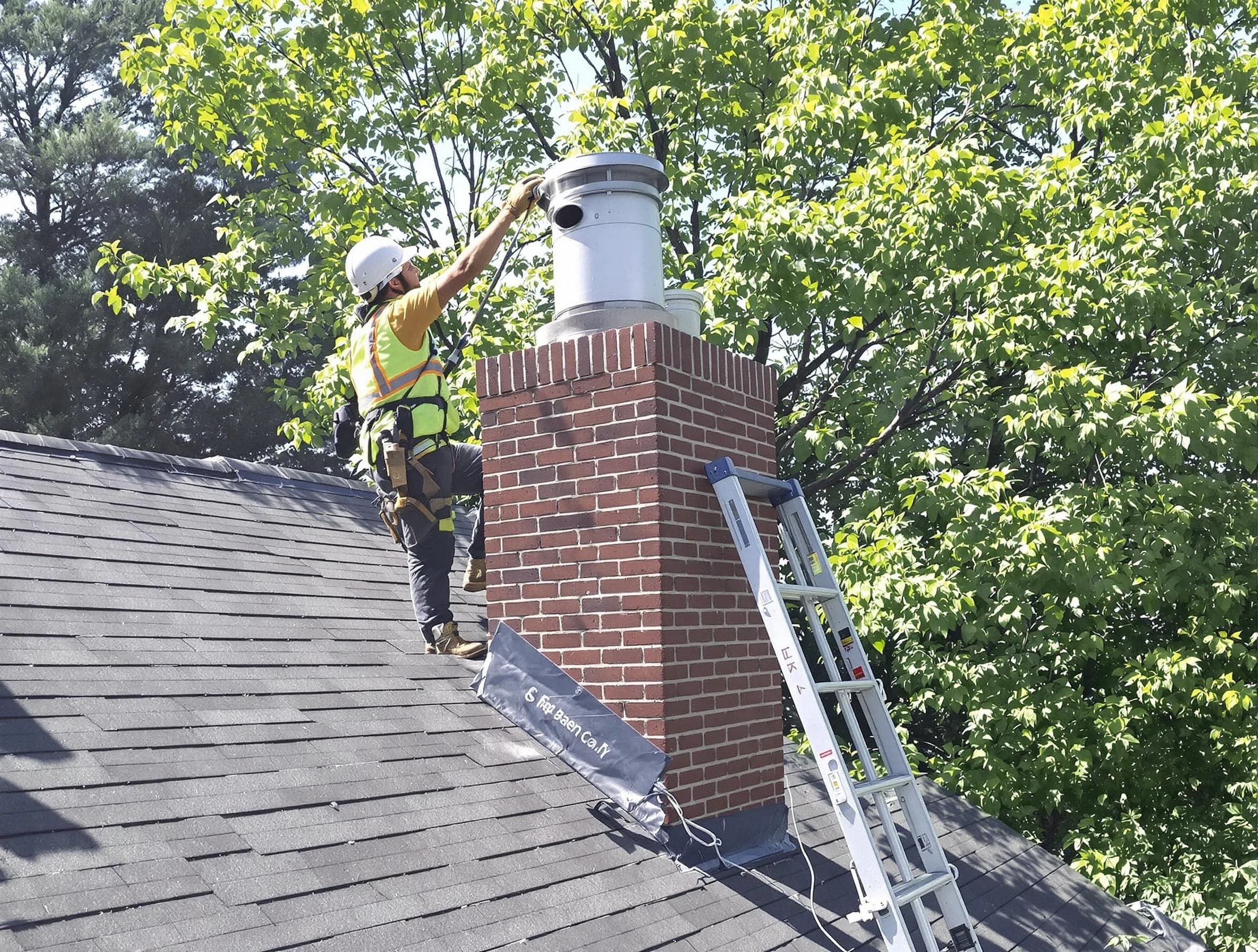 Chimney liner inspection by South Park Chimney Sweep in South Park, PA