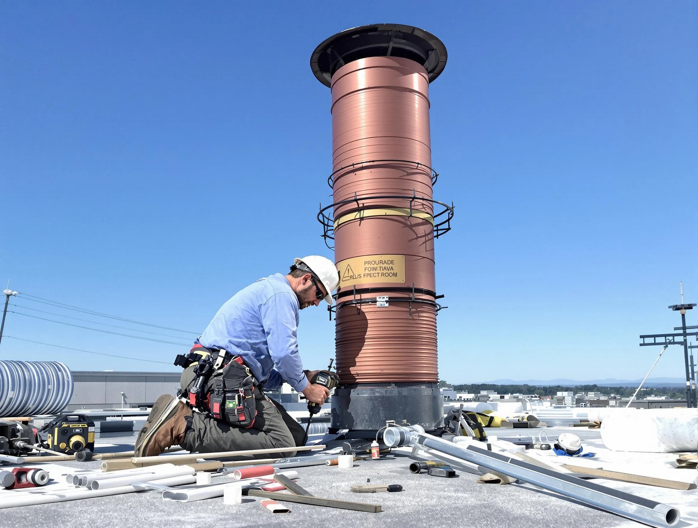 Installed chimney liner by South Park Chimney Sweep in South Park, PA