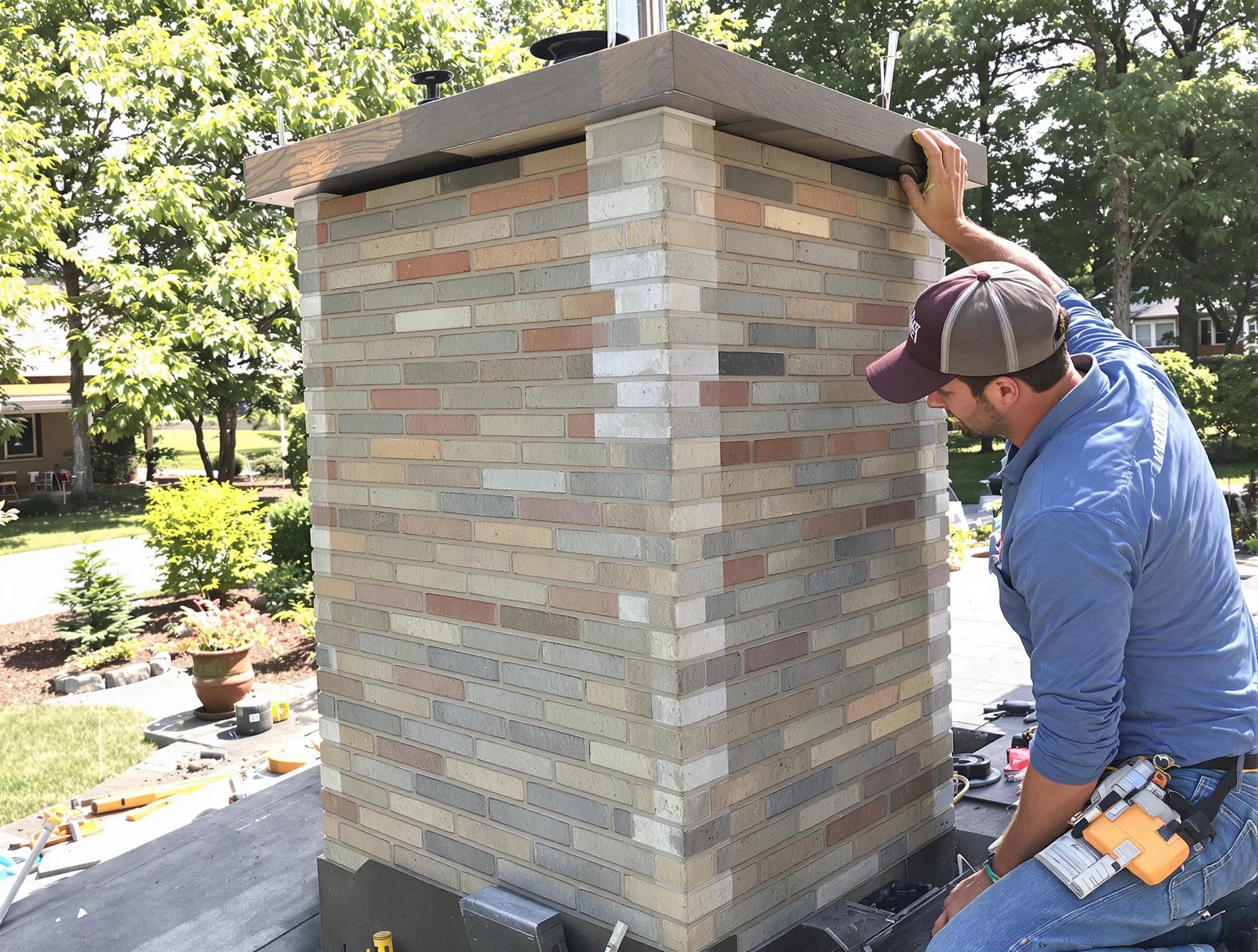 South Park Chimney Sweep completing a modern chimney remodel in South Park, PA