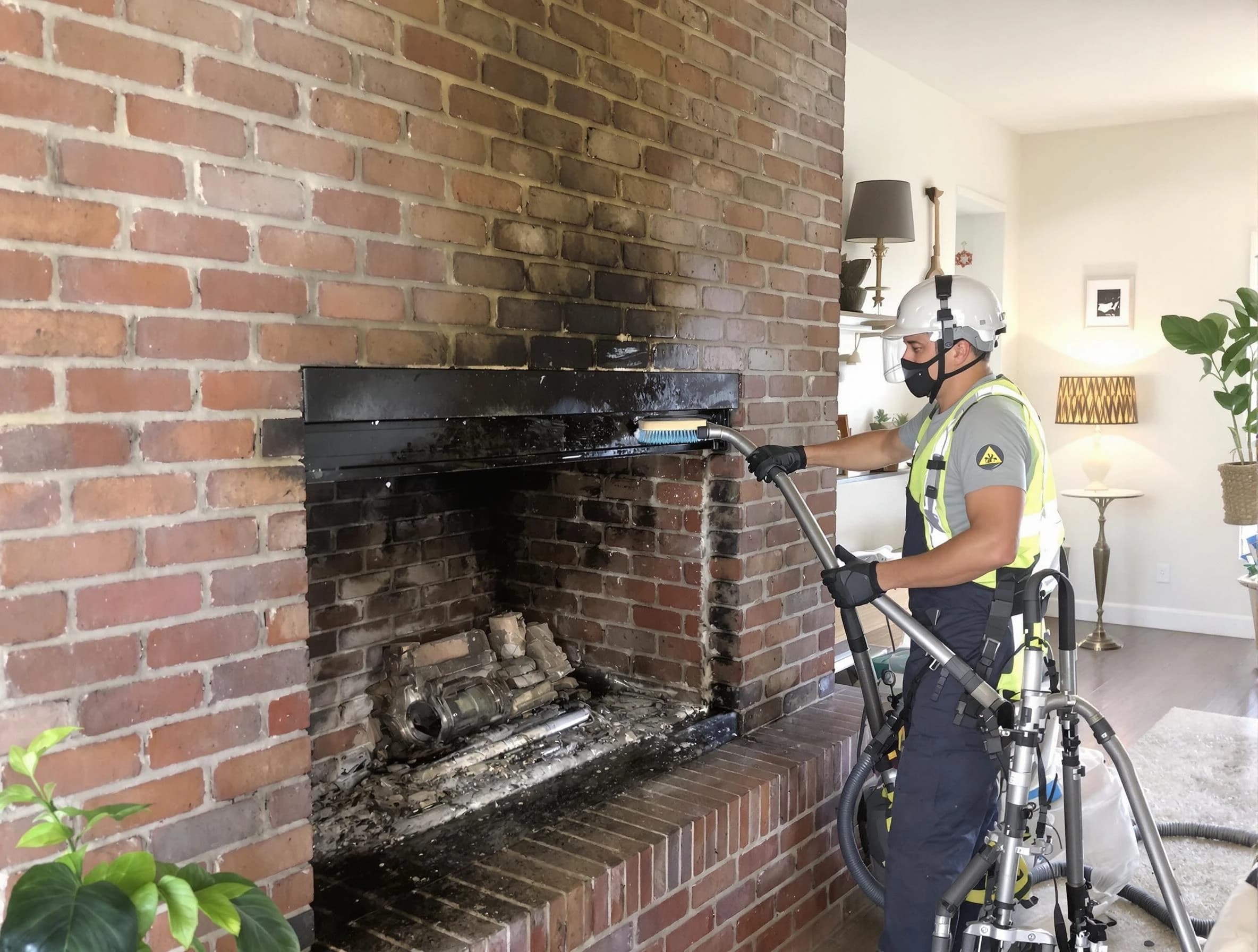 South Park Chimney Sweep providing fireplace cleaning services in South Park, PA
