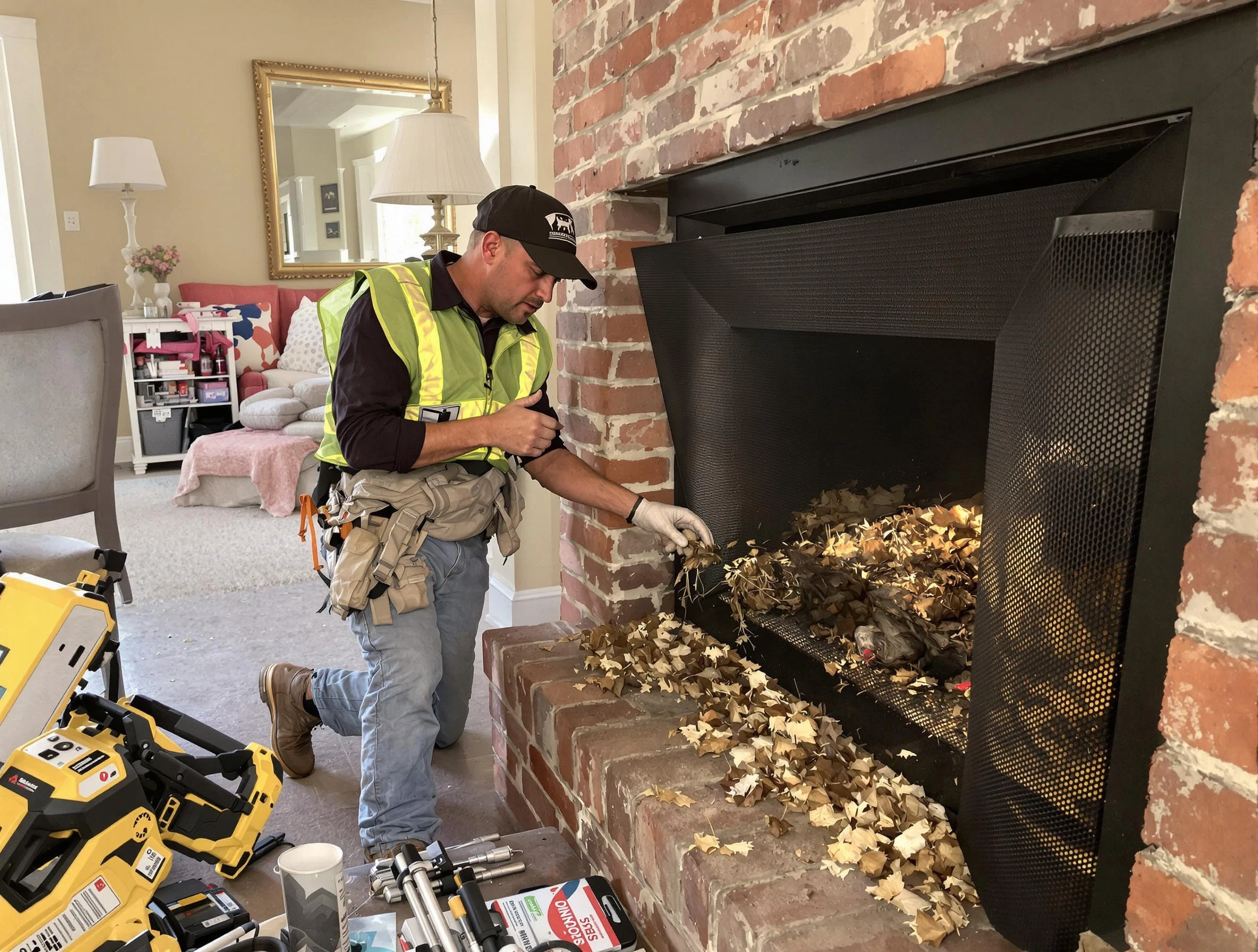 Safe screening installation by South Park Chimney Sweep in South Park, PA
