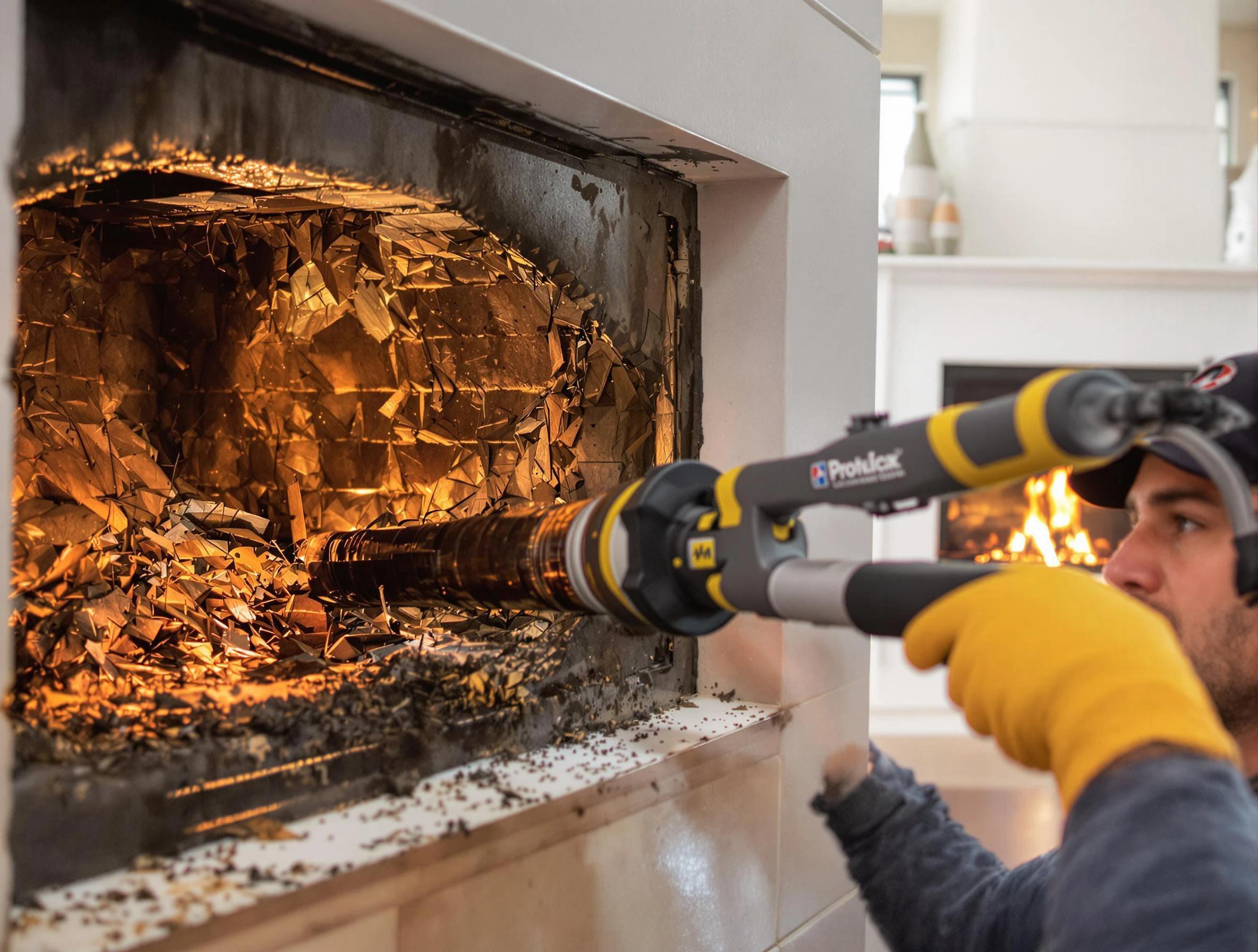 Professional chimney cleaning by South Park Chimney Sweep in South Park, PA