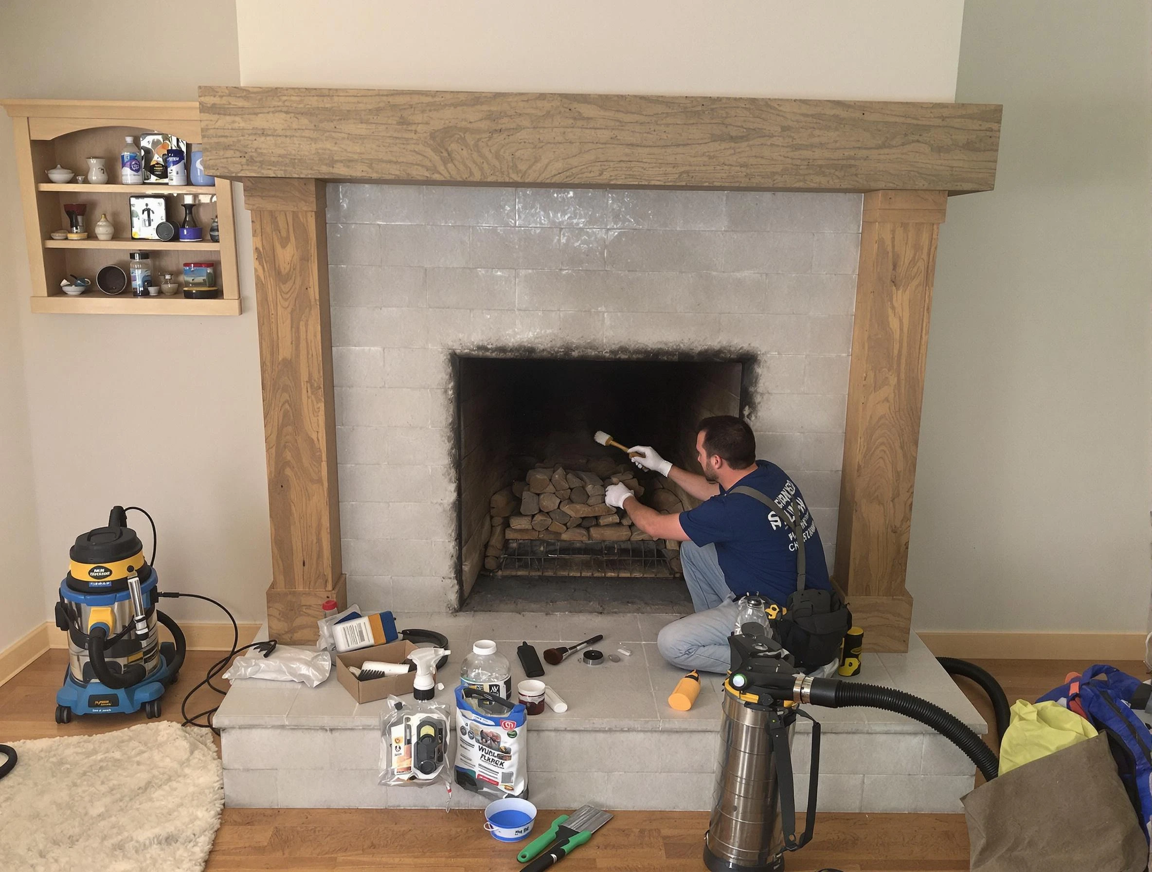 Detailed creosote removal process by South Park Chimney Sweep in South Park, PA
