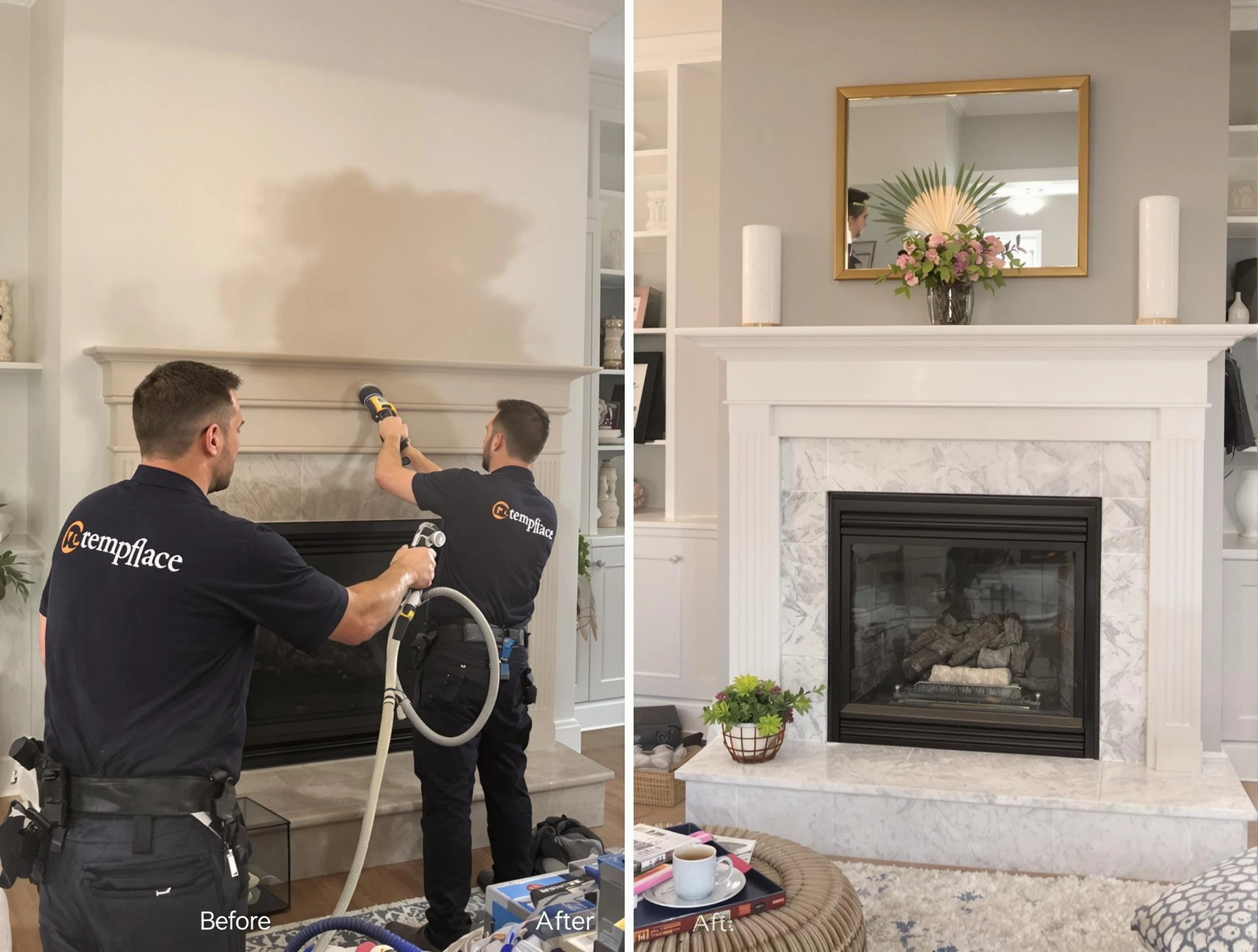 Professional soot removal by South Park Chimney Sweep team in South Park, PA